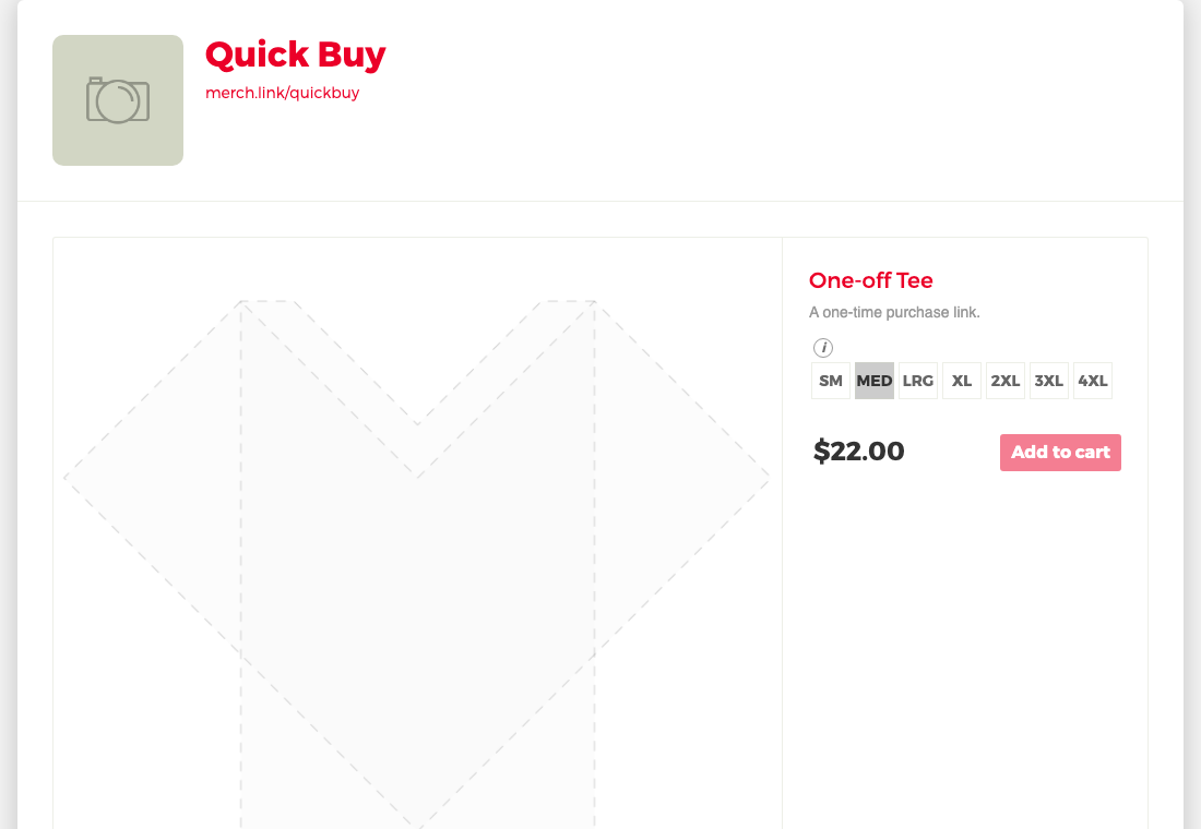 An item on a buy only store