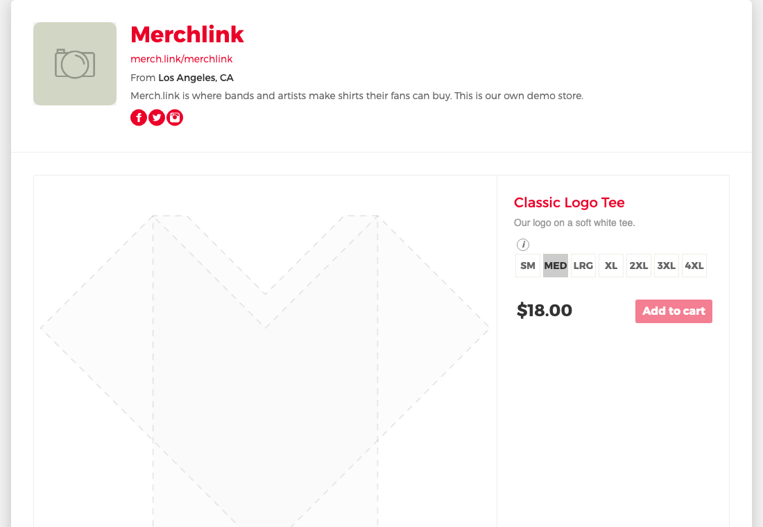 A single item page